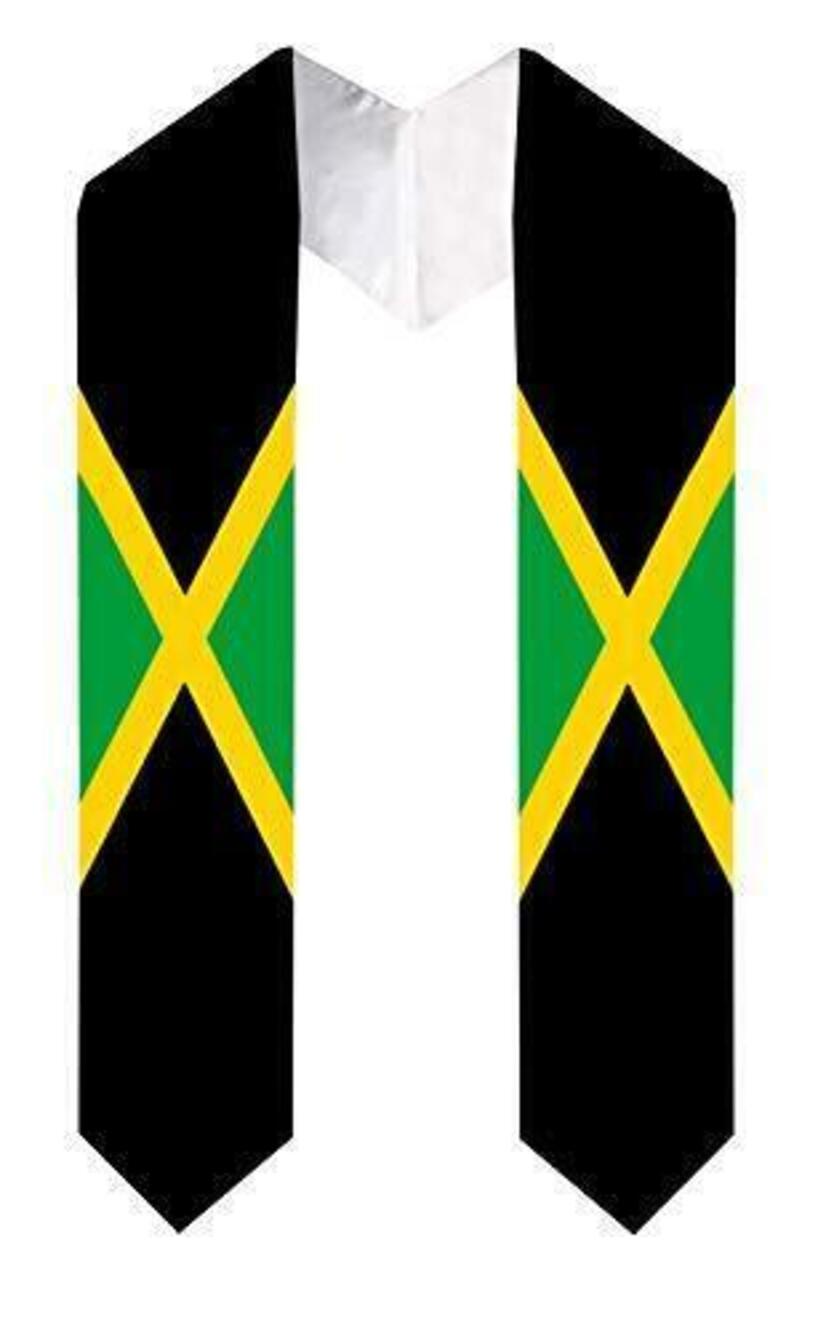 5640 Graduation International Flag Stole Embroidered Sash Study Abroad 72"
